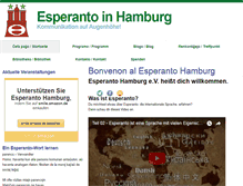 Tablet Screenshot of esperanto-hamburg.de